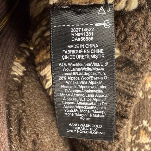 Ralph Lauren Double RL RRL Brown Cardigan Sweater - Picture 5 of 9